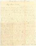 Letter: William N. Chunn, Camp Brown, Union City, Tennessee, to Sarah Louise Taylor, 1861