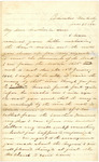 Letter: William N. Chunn, Columbus, Kentucky, to Robert Taylor, 1861