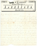 Letter: William N. Chunn, Humboldt, Tennessee, to Sarah Louise Taylor, 1878