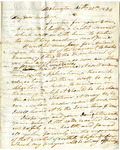 Letter: Andrew Jackson to Mary Coffee, 1834
