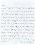Letter: Andrew Jackson Coffee to Alexander D. Coffee, 1849
