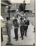 Memphis State University registration line, 1969