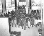 Memphis sanitation workers enter City Hall, 1968