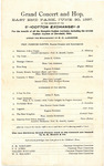 Grand Concert and Hop program, Memphis, 1897