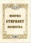 Memphis Symphony Orchestra concert program, 1910
