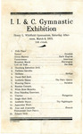 Mississippi Industrial Institute and College, Columbus, gymnastic exhibition program, 1915