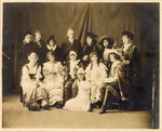 "The Imaginary Sick Man" cast photograph, Mississippi State College for Women, Columbus, Mississippi