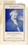 Program: Ignace Paderewski, Memphis, 1928