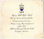Byars-Hall High School, Covington, Tennessee, commencement exercises, 1914