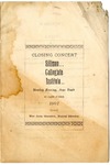 Silliman Collegiate Institute, Louisiana, Closing Concert program, 1901