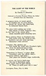 Charles P. Simonton poetry card, 1918