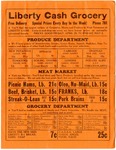 Liberty Cash Grocery flyer, undated