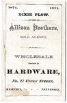 Dixie Plow catalog, 1871