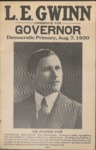 Tennessee gubernatorial election placard, 1930