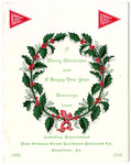 New Orleans Great Northern Railroad Company Christmas card, 1910