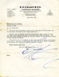 E.H. Crump letter to Chancellor R.B.C. Howell, 1940