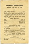 Tabernacle Public School, Tipton County, Tennessee, program, 1918