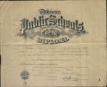 Dell Culbreath school diploma, 1917