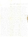 Letter: Thomas Armstrong to sister, 1863