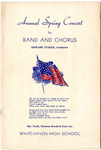 Whitehaven High School, Memphis, Annual Spring Concert program, 1946