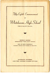 Whitehaven High School, Memphis, commencement program, 1951