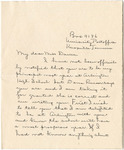 Correspondence, Ellen Davies, 1928