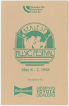 Program, "Beale St. Music Festival," Memphis, TN, May 6-7, 1988