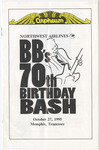 Program, B. B. King's 70th Birthday Bash, Memphis, TN, October 27, 1995