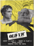 The Old Vic Theatre Company, program, New Century Theatre, New York, 1946