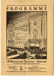 The Repertory Theatre of Boston, program, Boston, Massachusetts, 1927