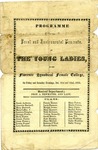 Florence Synodical Female College program, 1855