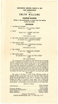 Program: Emlyn Williams as Charles Dickens, Memphis, 1953