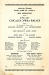 Program: Chicago Opera Ballet, Memphis, 1957