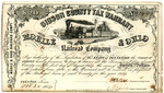 Railroad tax warrant, Gibson County, 1856