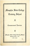 Memphis State College Training School commencement program, 1954
