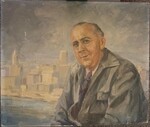Oil painting of Paul Flowers, 1955