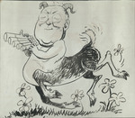 Paul Flowers cartoon, 1955