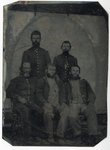 Griffin A. Stanton and mess, 15th Illinois Cavalry, circa 1864
