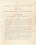 General Statutes of Missouri of 1865, Title VII, Chapter 22