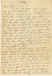 Letter; 1934 August 16, from Bill to Mabel Francis Gray