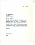 Correspondence, Keith Kennedy to James Hewlett, 1970 May 19