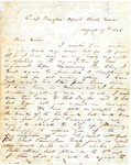 Wiley Pope Hale letter, 1846 August