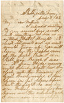 1863 January 5, Letter from Mr. Hamner to Mrs. Stacy