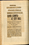 Newspaper clipping, "Cupid Camped at City Hall", Atlantic City Daily Press, 1913 August 19