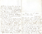 Correspondence, N. Dunham to S. Hopkins 1877 October 7