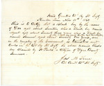 Requisition receipt, 1862