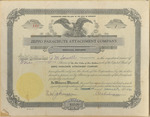 Stock Certificate, Zeppo Parachute Attachment Company, 1941 March 25