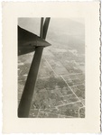 View of Los Angeles, California, from an airplane