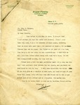 Bryant Fleming letter to J.W. Johnson, 1926