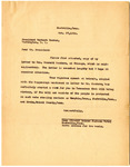 R.E. Johnson to President Herbert Hoover, 1932